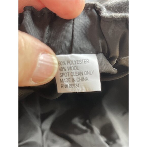 Paper Boy womens Gray cabbie Wool Blend‎ hat with brim & poms new Warm - Picture 6 of 8